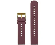 Pacific U27 rubber watch strap - violetinė/auksinis - 20mm