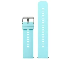Pacific U27 rubber watch strap - mėlynas/sidabrinis - 18mm
