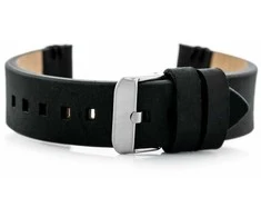 Pacific W110 leather watch strap - juodas - 22mm