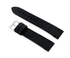 Pacific W110 leather watch strap - juodas - 20mm