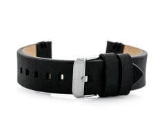 Pacific W110 leather watch strap - juodas - 20mm