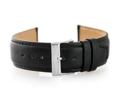 Pacific Odinis laikrodžio dirželis W26 - PREMIUM - juodas - 22mm