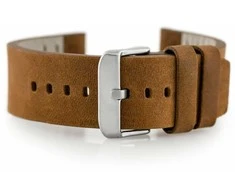 Odinis laikrodžio dirželis „Pacific W39“ – ruda – 22 mm