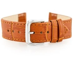 Odinis laikrodžio dirželis „Pacific W41“ – ruda – 22 mm