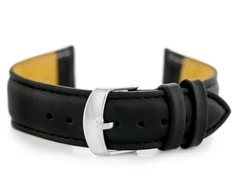 Pacific W83L leather watch strap - juodas - 18mm