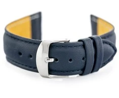 Pacific W83L leather watch strap - navy mėlynas - 16mm