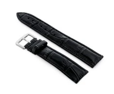Pacific W102L juodas leather watch strap - 24mm
