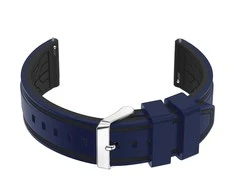 Pacific U14 rubber watch strap - navy mėlynas/juodas - 24mm