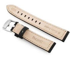 Pacific Dirželis oda W29 laikrodžiui - PREMIUM - juoda - 20mm