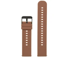 Pacific U27 rubber watch strap - ruda/juodas - 20mm