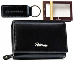 Skórzany damski portfel Peterson PTN SET-D-02-KCS