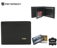 Peterson Portfel męski skórzany PTN 22304-VT Juodas