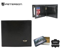 Peterson Portfel męski skórzany PTN 22305-VT Juodas