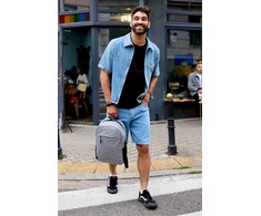 Duży, męski plecak na laptopa su portem USB - Peterson