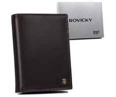 Skórzany męski portfel Rovicky N4-RVT RFID