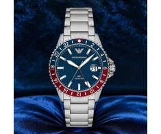Laikrodis EMPORIO ARMANI MEN'S WATCH AR11590 - Diver GMT (zi112b)