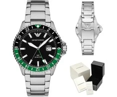 EMPORIO ARMANI AR11589 – Diver GMT vyriškas laikrodis (zi112a)