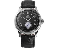 Orient Bambino mažų sekundžių vyriškas laikrodis RA-AP0101B30B+ dėžutė