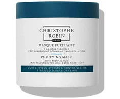 Christophe Robin valomoji plaukų kaukė su terminiu moliu, 40ml