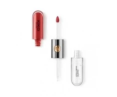 Kiko Milano dvipusis lūpų blizgis spalva 106 Satin Ruby Raudona