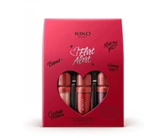 Kiko Milano "Flirt Alert" lūpų blizgių rinkinys: 3 lūpų blizgesiai gražioje dovanų dėžutėje