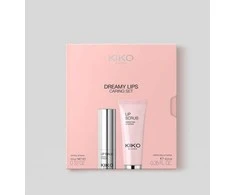 Kiko Milano lūpų priežiūros rinkinys: lūpų šveitiklis ir spindintis balzamas