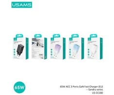 USAMS CC180 65W PD QC USB A+C+C