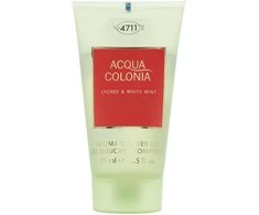 4711 Acqua Colonia Lychee &amp; Baltas Mint Moisturizing Dušo želė Body All Skin Types, 75 ml