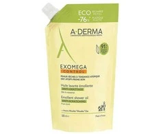 A-Derma Exomega Control Emollient Cleansing Oil Refill dušo aliejaus papildymas, 500 ml