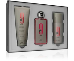 Afnan 9 PM Rebel rinkinys unisex (EDP, 100 ml + dezodorantas, 150 ml + dušo želė, 150 ml)