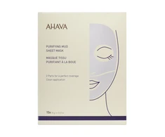 AHAVA Purifying Mud Sheet Mask valomoji purvo lakštinė kaukė, 1 vnt.
