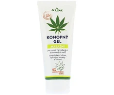 Alpa Cannabis Massage Gel gelis masažui su kanapių aliejumi, 100 ml