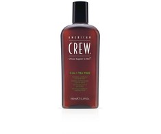 American Crew 3in1 Tea Tree Šampūnas, conditioner and body wash, 100 ml