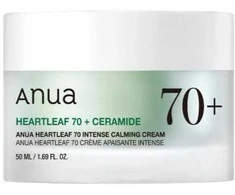 Anua Heartleaf 70 + Ceremide Intense Calming Kreminis veido kremas, 50 ml