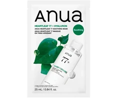Anua Heartleaf 77 Soothing Sheet Mask raminamoji lakštinė veido kaukė, 25 ml