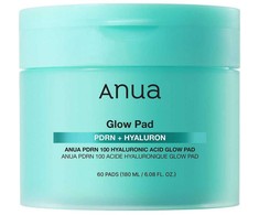 Anua PDRN + Hyaluron 100 Glow Pad veido padukai su hialurono rūgštimi, 180 ml