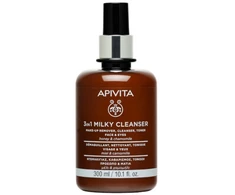 Apivita 3in1 Pieninis valiklis Cleansing &amp; Hydrating Pienelis veidui ir akims, 300 ml