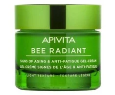 "Apivita Bee Radiant Gel-Kreminis Light Texture" gelinis kremas veidui nuo raukšlių 50ml
