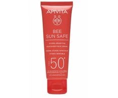 Apivita Bee Sun Safe Hydra Sensitive raminamasis veido kremas SPF 50+ 50ml