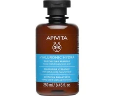 Apivita Hyaluronic Hydra Moisturizing Šampūnas Honey StB &amp; Hyaluronic Acid drėkinamasis šampūnas, 250 ml