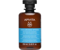 Apivita Hyaluronic Hydra Moisturizing Šampūnas Honey StB &amp; Hyaluronic Acid drėkinamasis šampūnas, 250 ml