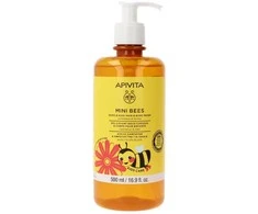 "Apivita Mini Bees" gelis kūdikiams "Calendula-Honey" 500ml