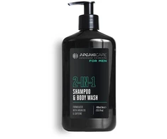 Arganicare Men Cleansing Hydrating &amp; Revitalising Fresh Kūno prausiklis Body &amp; Hair, 400 ml