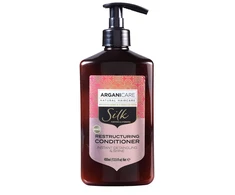 Arganicare Silk Protein Hair Conditioner Detangling &amp; maitininantis, 400 ml