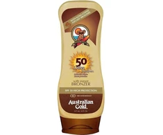 Australian Gold Instant Bronzer Lotion Sunscreen SPF 50 apsauginis losjonas nuo saulės su savaiminio įdegio pigmentais, 237 ml