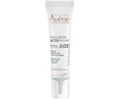 Avene Hyaluron Activ Procedura Micro Lift Eye &amp; Lip Kreminis stangrinamasis kremas su retinaliu lūpoms ir paakiams, 15 ml
