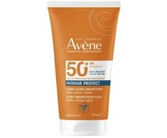 Avéne Eau Thermale Intense Protect Ultra Vanduo-Resistant Fluid SPF 50+ apsauginis fluidas nuo saulės, 150 ml