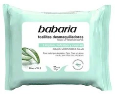 "Babaria Aloe Vera" veido valymo servetėlės 25 vnt