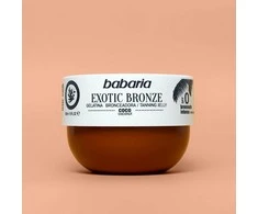 babaria Exotic Bronze Tanning Jelly SPF 20 Coconut kūno gelis deginimuisi, 300 ml