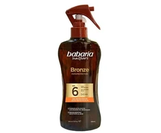 Babaria Sol Bronze Aceite Protector Solar Zanahoria Purškiklis Spf6, 300 ml